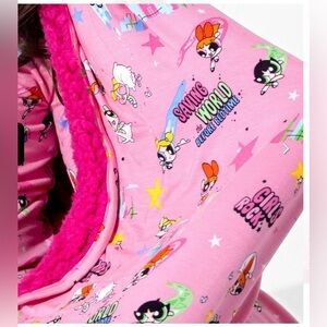 Bellabu Bear Powerpuff Girls Saving Bedtime Bamboo Sherpa Blanket 45x60 Throw